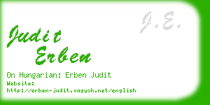 judit erben business card